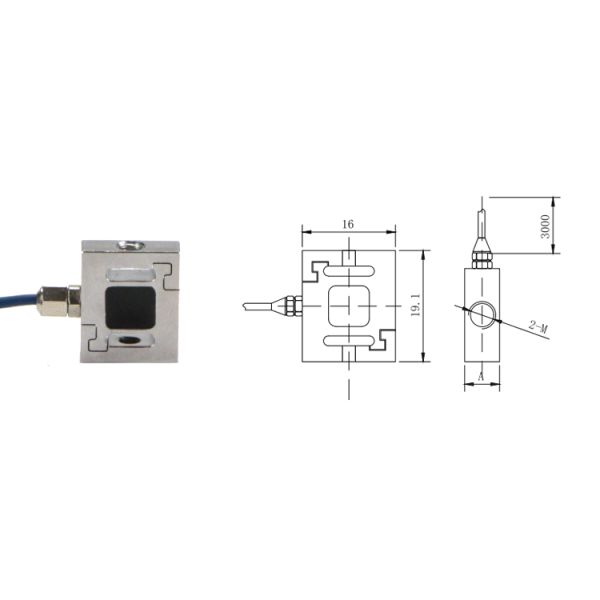Ruijia 5N 10N 100N 1000N 2000N Miniature S-type Micro S Steel Miniature S Type Load Cell For Force Measurement 2kg 200kg