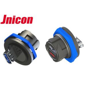 IP67 Waterproof USB Connector Motorcycle USB 3.0 Female Panel Mounting