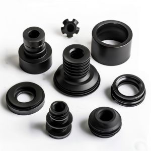 Abrasion Resistant Black Silicone Rubber O Rings For Sealing