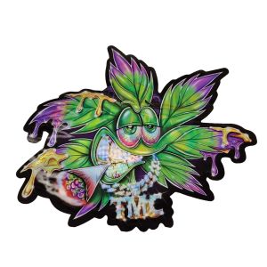 3.5g Sealed Smell Proof Mylar Bags Custom Printed Unique Special Die Cut