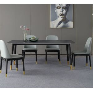 130cmx80cmx77cm Luxury Marble Dining Table , Dining Table Design With Marble Top