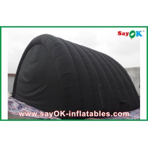 Black Waterproof Inflatable Air Tent With Oxford Cloth And PVC Coating For