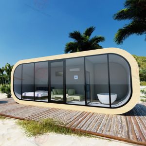 China Outdoor Camping Prefab House Shed with Sandwich Panel and Luxury Villa Design on sale