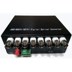 Cheap 1080P HD TVI / CVI / AHD Transmitter Receiver , Fiber Optic To BNC Digital Video Converter for sale