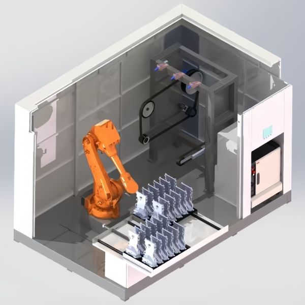Modular Robotic Finishing System for Metal Castings Automated Grinding and