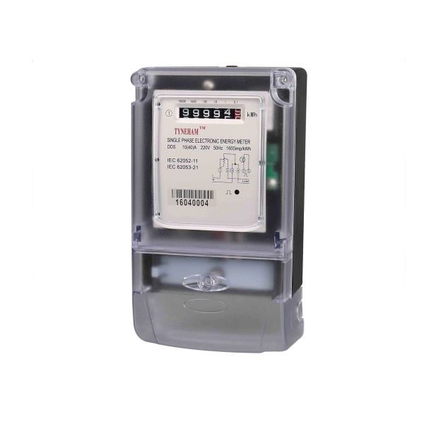 Single Phase Two Wire Single Phase KWH Meter Digital Power Meter Transparent Cover
