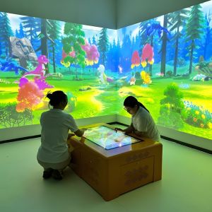 Interactive Table For Kids Educational Projection System Touch Table Projector