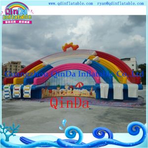 GZ QinDa Inflatable Giant Water Slide for Amusement Park Aqua Park Water Slide