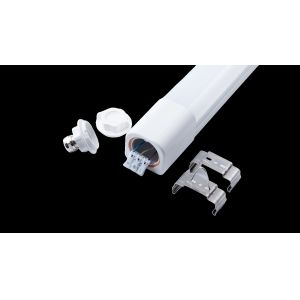 18W Outdoor Lamp Fixture LED Tri-Proof Light IP66 Fireproof PC Material 4000K