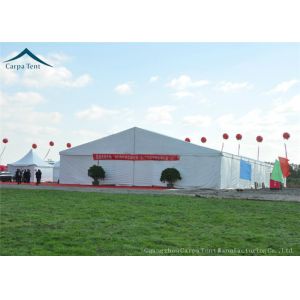 Different Sized Custom Event Tents With White PVC Fabric For Exhibition