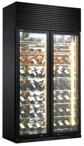 Cheap Horizontal Wine Bottle Cooler Compressor Cooler Fan Cooling System Wine Refrigerator for sale