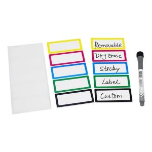 Colorful Frame Magnetic Name Tag Label Reusable Name Stickers For Locker