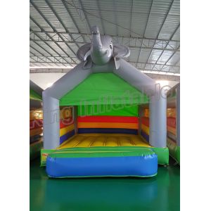 Cheap Elephant Grey Inflatable Bouncy Castles Funny for Kids with Size 4*4m for sale