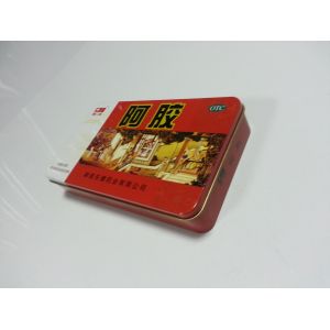 Personalized Empty Metal Tinplate Tonic / Calcium Box Containers