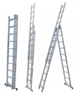 Cheap Industrial Aluminum Extension Ladder , Lightweight Aluminium Step Ladders for sale