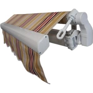 China Luxury HAShaped Windproof Sunshade Manual or Electric Large Retractable Garden Canopy on sale