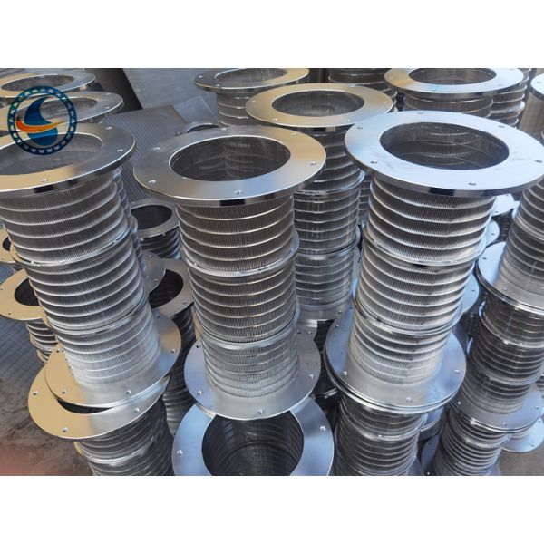 Non Clogging Stainless Steel 304 Johnson Wedge Wire Screens For Pulp Filter