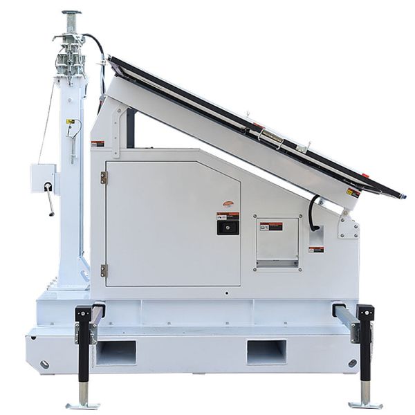 Quality Mast Lifting Manual Winch Mobile Light Tower For Emergency Response Zones 9m Telescoping Mast Solar Light Tower wholesale