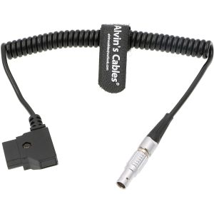 China 2 Pin Lemo To D-TAP Power Coiled Cable for Bartech Focus Device Receiver on sale
