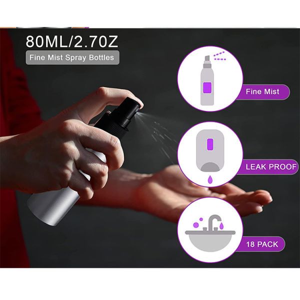 Lotion Perfume Refillable Aluminum Spray Bottle 30ml 50ml 100ml 120ml 150ml