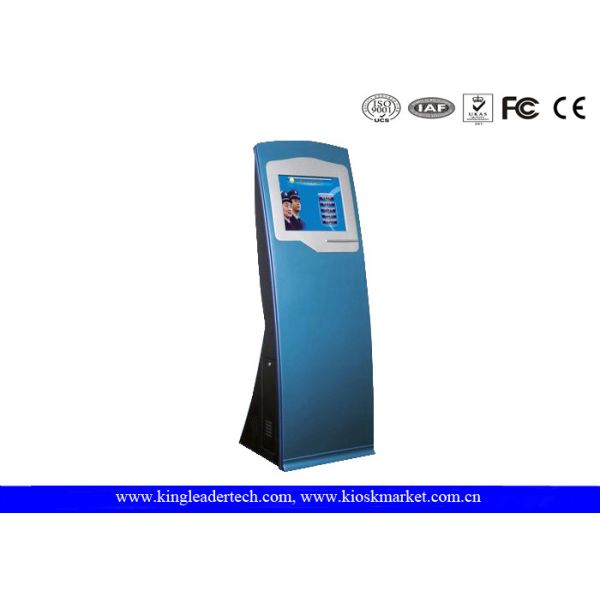 Quality Sleek Interactive SAW Or IR Touch Screen Kiosk Stand For Government Building wholesale
