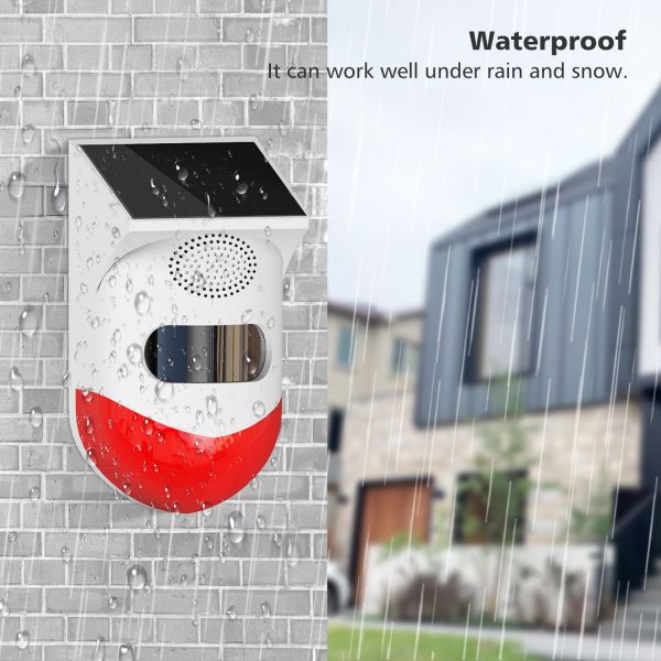 Wifi Home Security Solar Powered House Alarm Wireless Burglar Intruder Alarm