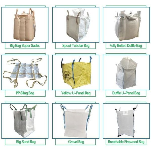 Bulk Jumbo Bag Polypropylene Woven Big Bag For Sand Cement Coal Minerals/1ton 1.5 Ton 2 Ton,Jumbo Big Bag 1000kg FIBC