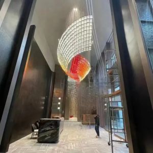 110-240V Hotel Lobby Chandelier Modern Crystal Big Chandelier