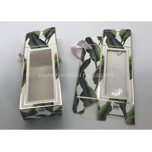 Paper Foldable Cardboard Gift Boxes With Window Transparent Plastic , Folding