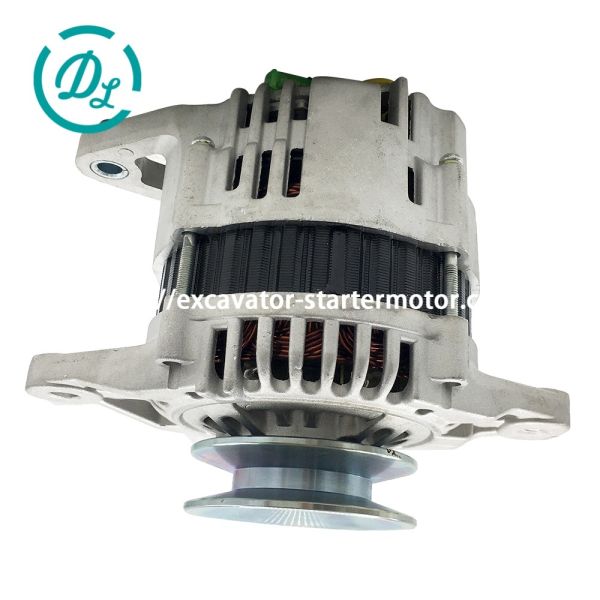 Quality EexcavaStart 12V 60A Hyundai Excavator Alternator 123900-77210 128271-77200 wholesale