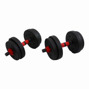 10/15/20/30/40/50kg Colorful Cement Dumbbell Set , ODM Home Barbell Kit