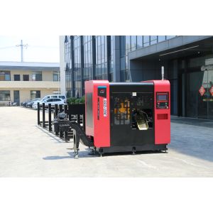 Angled Push CNC Circular Saw Machine Red Black Industrial JSSCD-120NC/X