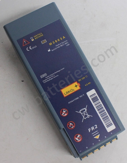 Compatible Battery M3863A for FR2 FR2 Plus M3860A FR2+ Defibrillator LiMnO2 New