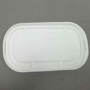 1000ml 2-Components Unbleached Wheat Straw Lunch Box Biodegradable Food