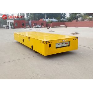 Customized Trackless Transfer Cart Battery Lift Table Trolley On Cement Floor
