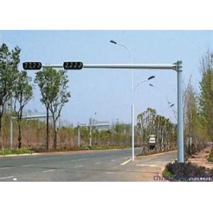 China Galvanized  ASTM A123 Polygonal  Traffic Signal Pole on sale