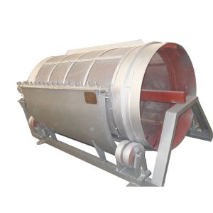 Food Beverage Wastewater Treatment with Rotary Drum Type Screen Filter 80-150cbm