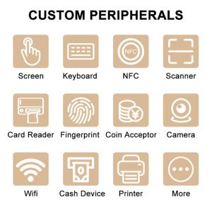 21.5 inch Touch Display Self Check in Hotel Kiosk With Key Dispenser And