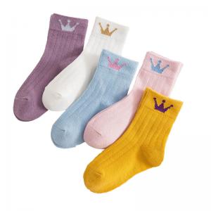 China Crew Grey Pink Ankle Low Cut Compression Socks Cotton Cozy Warm Infant Girl on sale