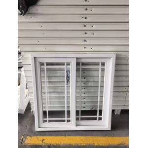 PVC Sliding Window with Tempered Glass and Custom Colors