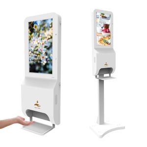 55 Inch RK3288 Wifi Touch Screen Hand Sanitizer Kiosk