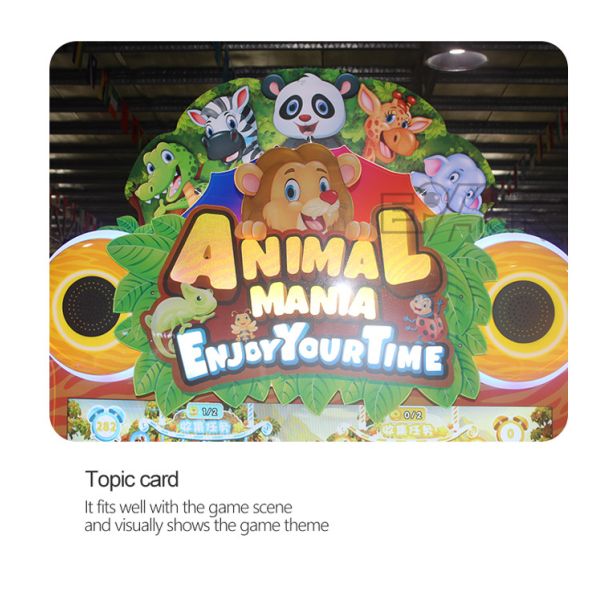 Indoor Kids Video Arcade Game Machine Win Lottery Tickets Collect Animals