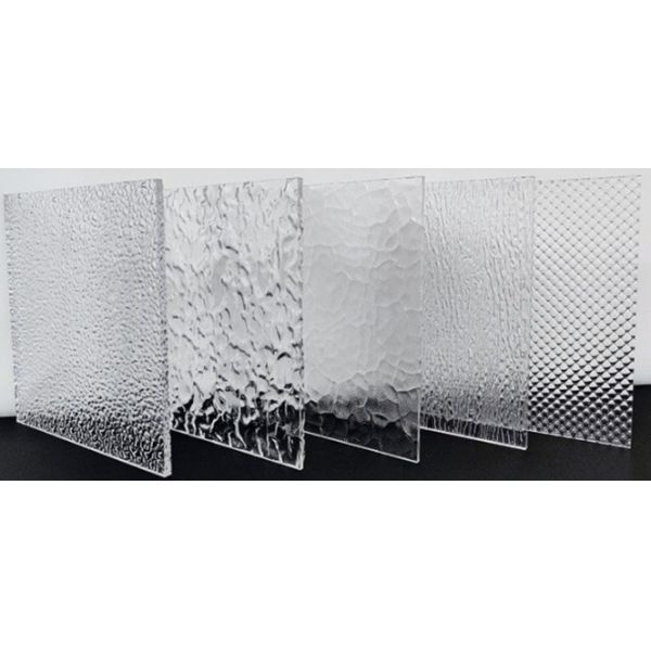 Quality Extruded Wave 3mm 5mm Thick Striped Clear Linear Pattern Textured Acrylic Sheet wholesale