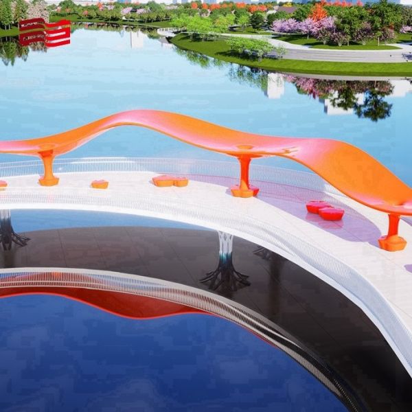 Customizable Outdoor Metal Pavilion for City Park Public Art Sculpture Shade