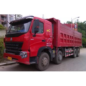 Large Capacity 30T 8x4 12 Wheeler Front Lifting Tipper Truck For Transporting Sand