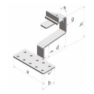 Quality Home Rooftop Solar Mounting Systems Flexible Solar Racking Roof Hooks Innovative Design wholesale