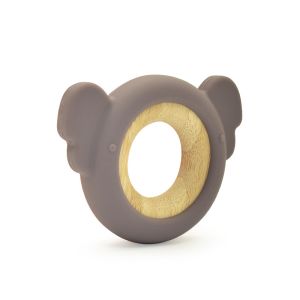 NUBY Natural Wooden Silicone Teether Koala Shape BPA Free