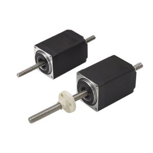 Cheap 28LHS Double Shaft Series 140N Force 2 Phase Nema11 No Captive &amp; External Nut Hybrid linear Stepper Motors Acuators for sale