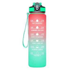 China Customized Tritan Hydromate Water Bottle With Straw Ergonomic Handle on sale