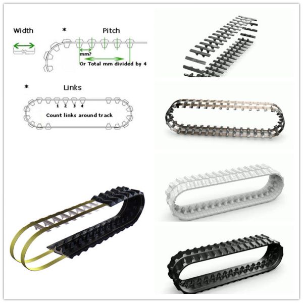 Yanmar Vio45-6b Vio30-6b Excavator Rubber Tracks 400 * 75.5 * 74mm With Low Noise